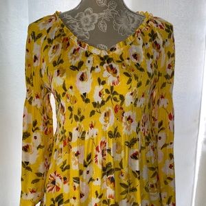 Yellow w/ White Flowers Dress